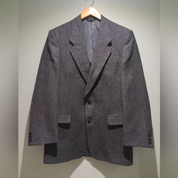 Fen-Nelli Inc Other - Men's Vintage Gray Virgin Wool Sport Coat
